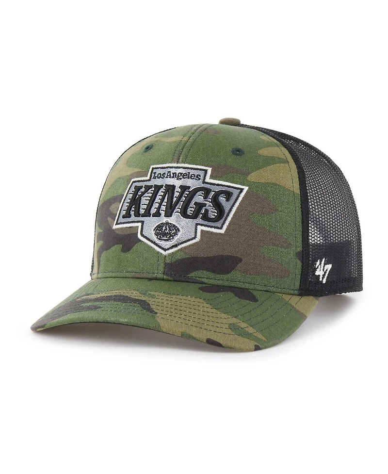 '47 Brand Men's Camo/Black Los Angeles Kings Trucker Adjustable Hat