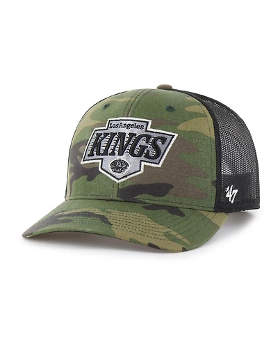 '47 Brand Men's Camo/Black Los Angeles Kings Trucker Adjustable Hat