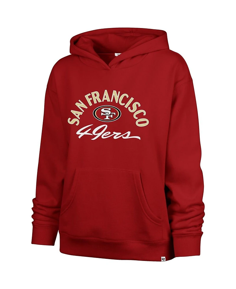 '47 Brand Women's Scarlet San Francisco 49ers Plus Size Whirlwind Naomi Hoodie