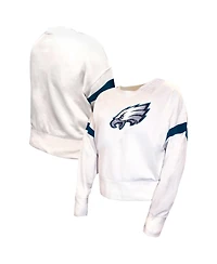 Fanatics Women's White Philadelphia Eagles Plus Fleece Pullover Sweatshirt