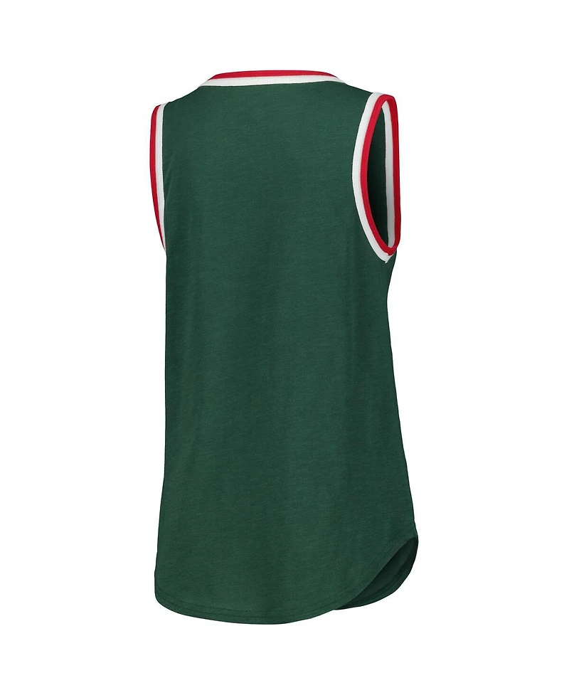 G-iii 4Her by Carl Banks Women's Green Minnesota Wild Strategy Tank Top