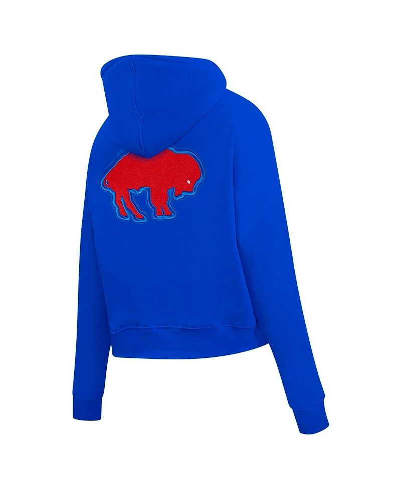 Pro Standard Women's Royal Buffalo Bills Split Logo Full-Zip Hoodie