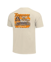 Image One Men's Natural Tennessee Volunteers Comfort Colors Hand-Drawn Campus Stack T-Shirt