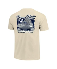 Image One Men's Natural Penn State Nittany Lions Comfort Colors Hand-Drawn Campus Stack T-Shirt