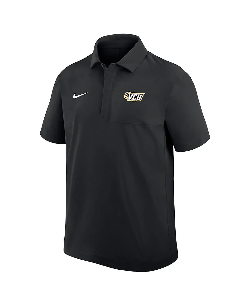 Nike Men's Black Vcu Rams 2025 Sideline Polo Shirt