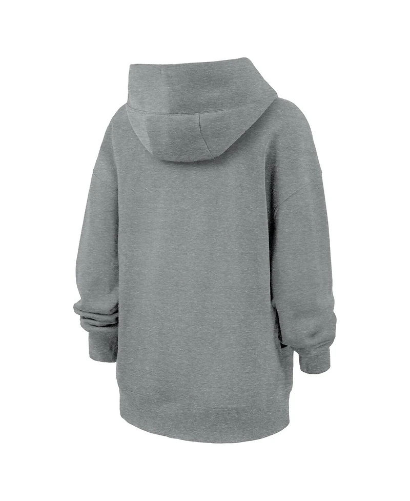 Nike Women's Heather Gray Team Usa Phoenix Fleece Full-Zip Hoodie