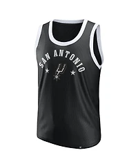 Fanatics Men's Black San Antonio Spurs Mesh Tank Top