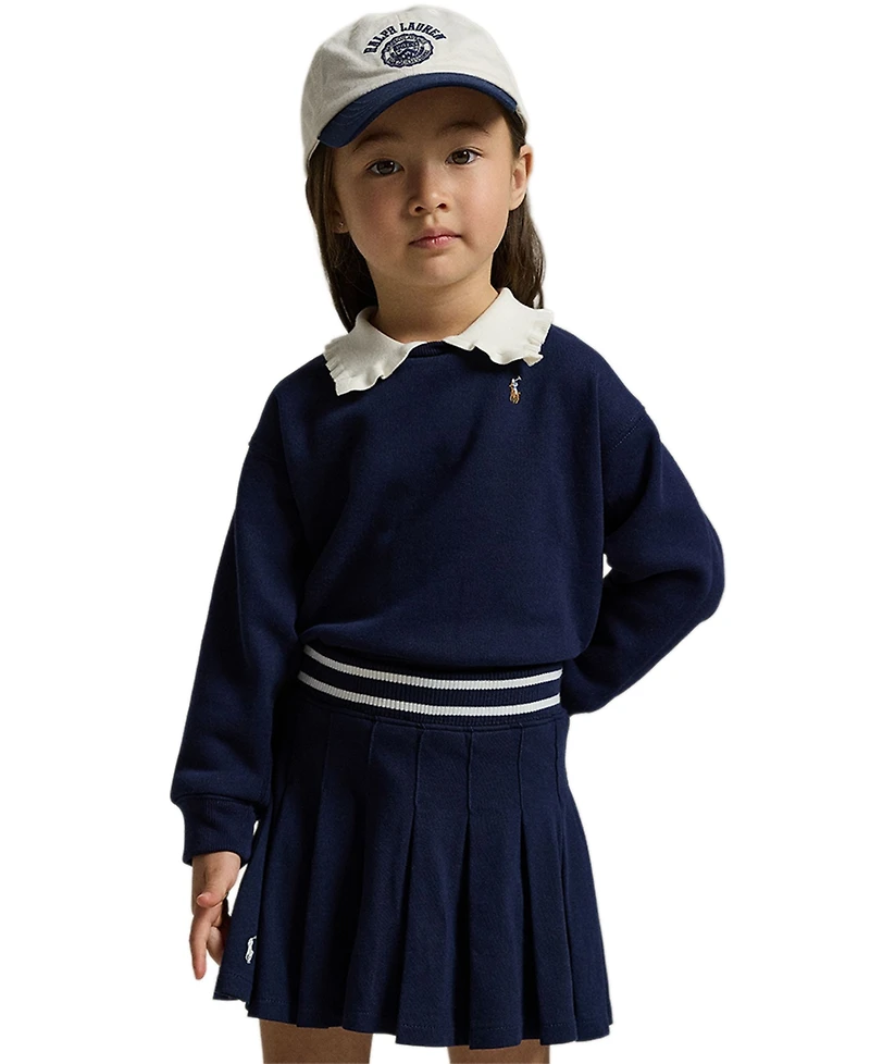 Polo Ralph Lauren Girls 2T-6X Collared Sweatshirt