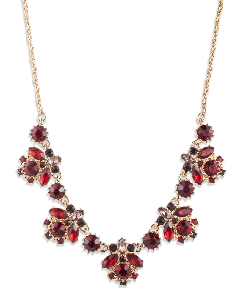 Marchesa Glass and Epoxy Stone Gold-Tone Extender Necklace
