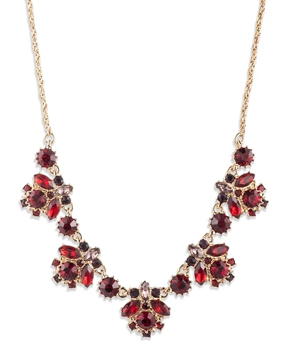 Marchesa Glass and Epoxy Stone Gold-Tone Extender Necklace
