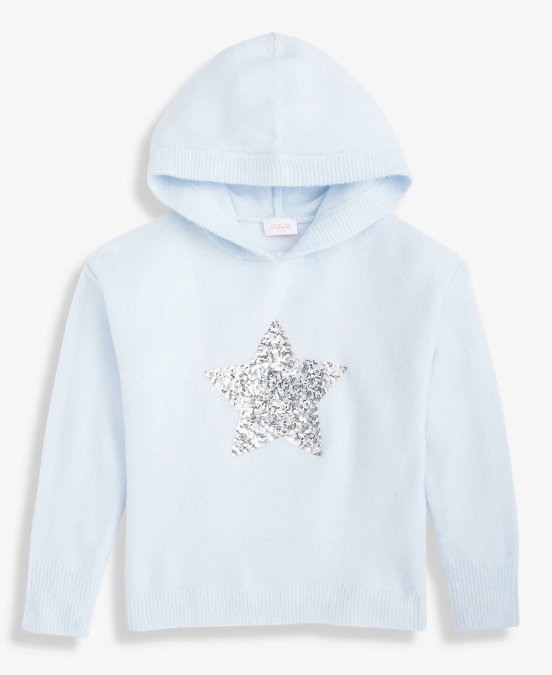 CeCe Girls 7-16 Long-Sleeve Sequin-Star Hoodie
