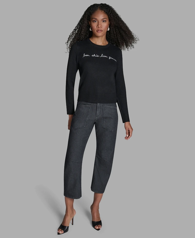 Bcbg Women's Bon Chic Genre Long Sleeve Sweater