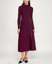 Invitee Women's Long Sleeve Fit & Flare Sweater Dress