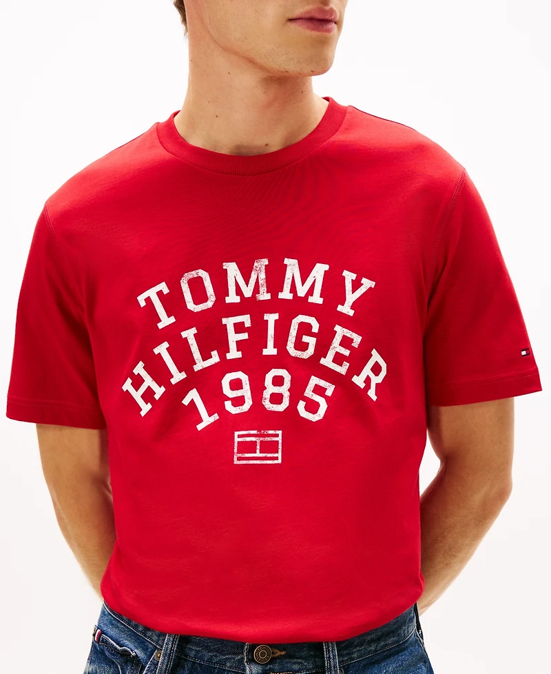 Tommy Hilfiger Men's Arch Crewneck T-Shirt