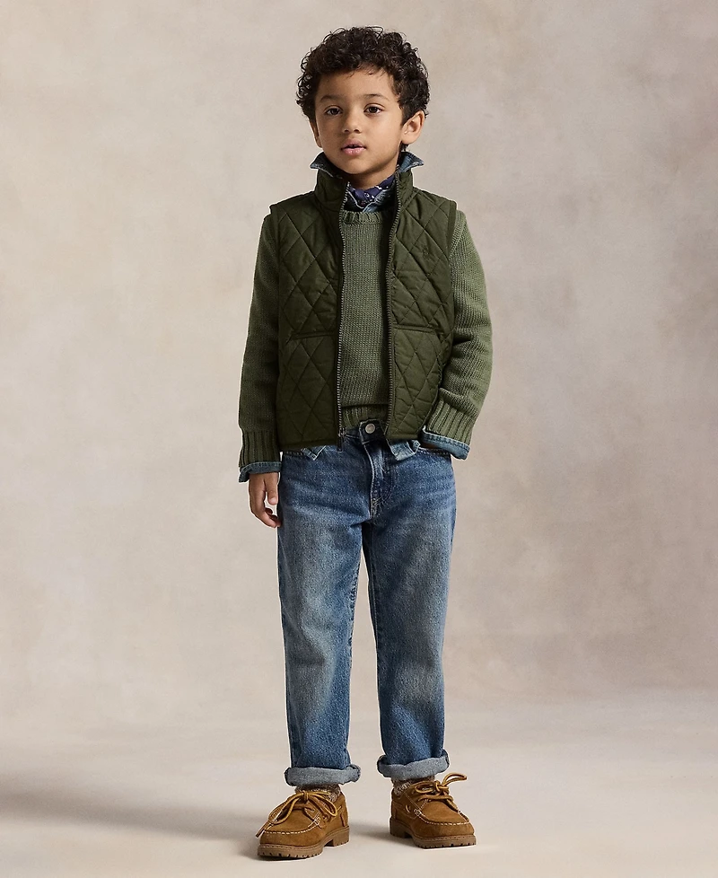 Polo Ralph Lauren Toddler and Little Boys 2-7 Fleece-Lined Quilted Vest