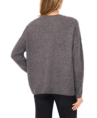 CeCe Women's Merry Candy Cane Detail Sweater