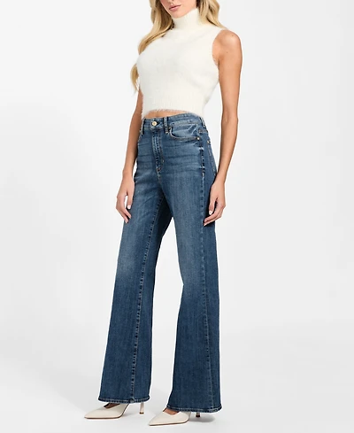 Guess Women's Classic Faye High Rise Bootcut Jeans