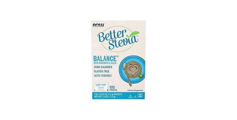 Now Foods BetterStevia Balance, Chromium & Inulin 100 Pkts