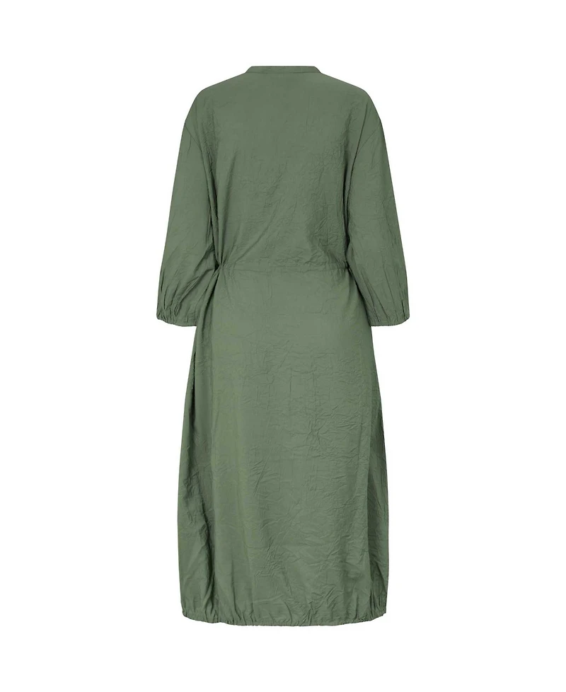 Masai Copenhagen Women's MaNymosa 3/4 Sleeve Loose Fit Midi Dress