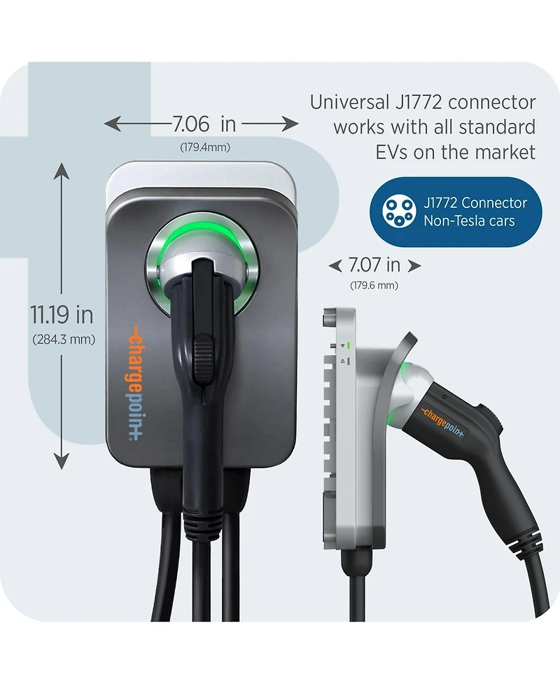 ChargePoint Home Flex Level 2 WiFi Nema 14-50 Plug Electric Vehicle Ev Charger