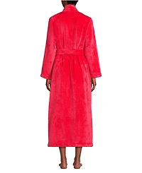 Lands' End Women's Cozy Plush Long Wrap Robe