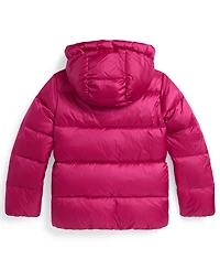 Polo Ralph Lauren Girls 7-16 Metallic Hooded Outerwear Coat