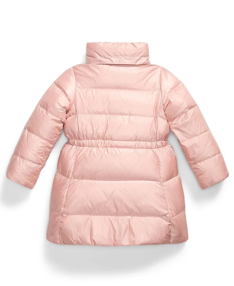 Polo Ralph Lauren Girls 2T-6X Metallic Full-Zip Hooded Long Jacket