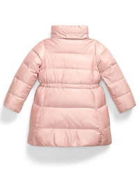Polo Ralph Lauren Girls 2T-6X Metallic Full-Zip Hooded Long Jacket