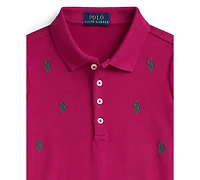 Polo Ralph Lauren Toddler and Little Girls Pony Stretch Mesh Dress