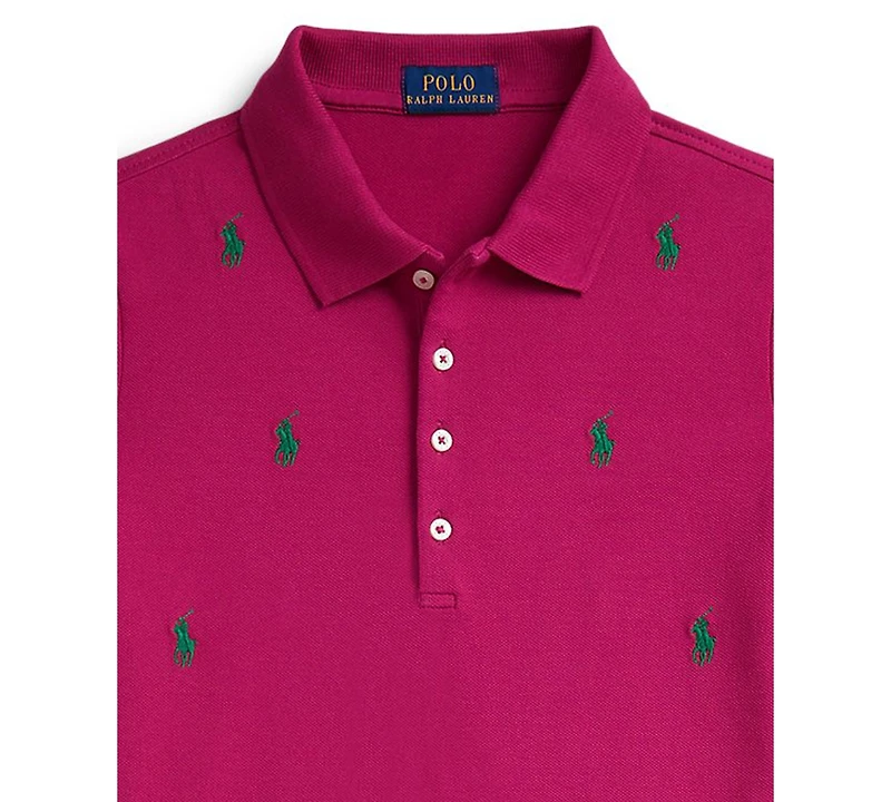 Polo Ralph Lauren Big Girls Pony Stretch Mesh Dress