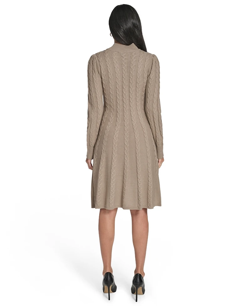 Jessica Howard Women's Fit and Flare Pull-On Sweater Dress