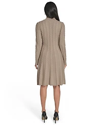 Jessica Howard Women's Fit and Flare Pull-On Sweater Dress