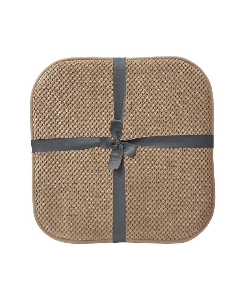 GoodGram Non Slip Chenille Premium Memory Foam Chair Cushions (4 Pack) - 16 in. W x 16 in. L