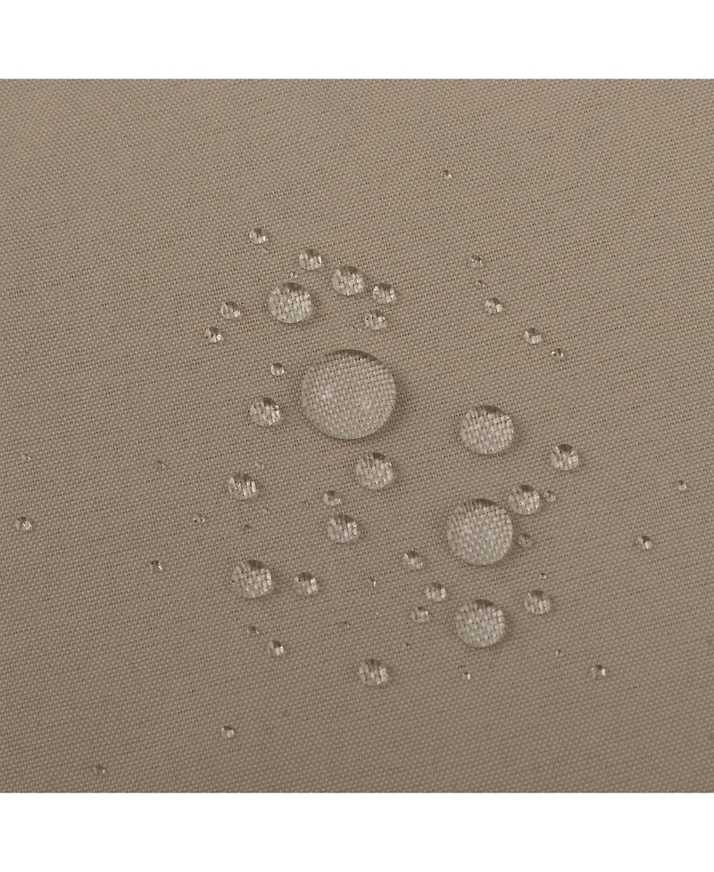 Montauk Accents Bliss Linen/Taupe Water Resistant Fabric Shower Liner - Standard Size