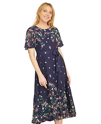Yumi Women's Daisy Mirror Placement Skater Dress