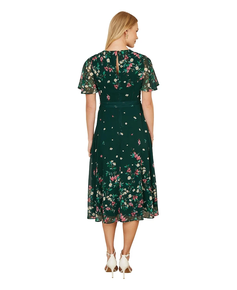 Yumi Women's Daisy Mirror Placement Skater Dress