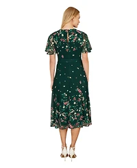 Yumi Women's Daisy Mirror Placement Skater Dress