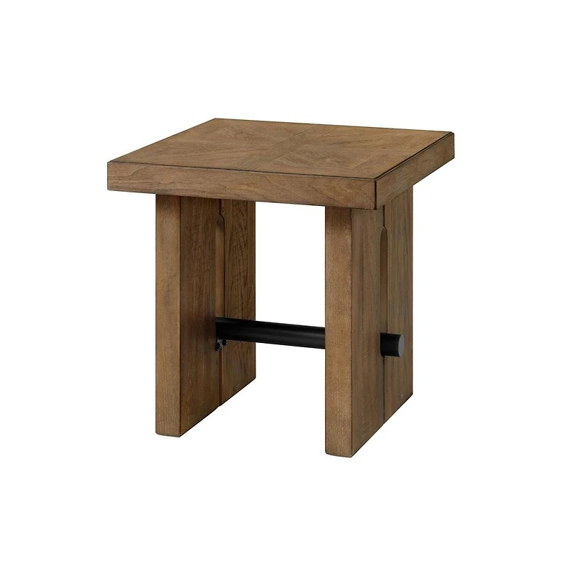 Intercon 24"" x 24"" End Table in Weathered Oak