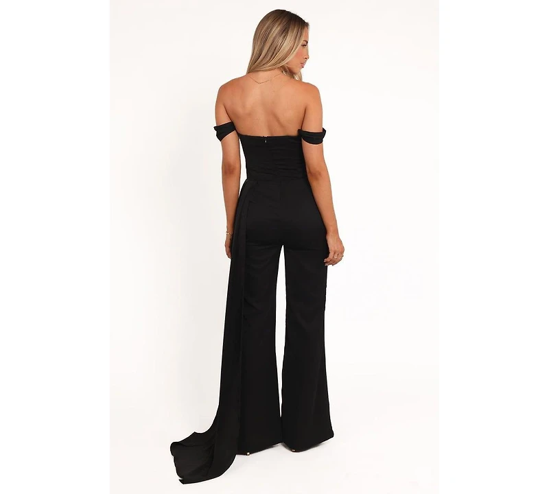 Petal and Pup Women's Jenny Off Shoulder Jumpsuit - Black Xl