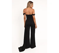 Petal and Pup Women's Jenny Off Shoulder Jumpsuit - Black Xl