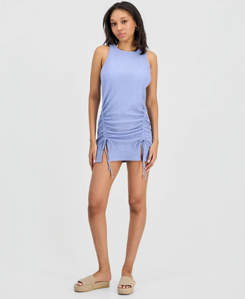 Miken Juniors' Front-Ruched Cover-Up Tank Dress, Macy's Exclusive