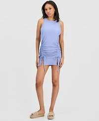 Miken Juniors' Front-Ruched Cover-Up Tank Dress, Macy's Exclusive