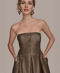 Donna Karan New York Women's Strapless Fit and Flare Cocktail Dress