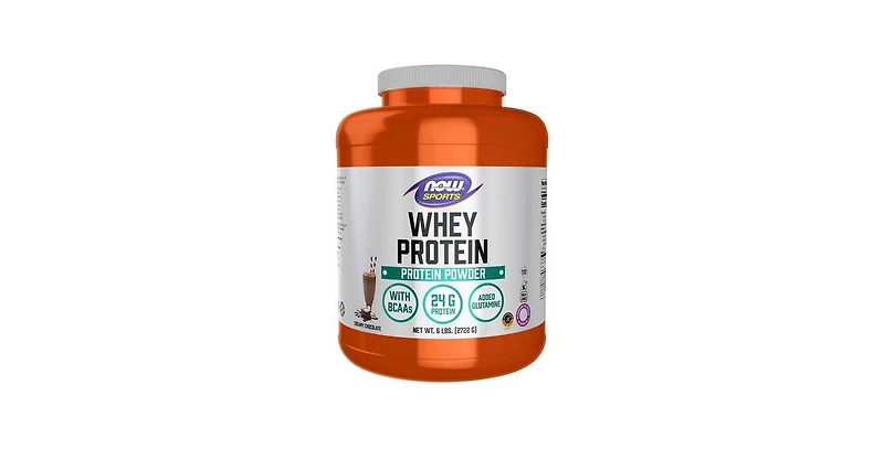 Now Foods Whey Protein, Dutch Chocolate, 6 lbs
