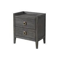 Intercon Nightstand, 2 Drawer in Brushed Brindle