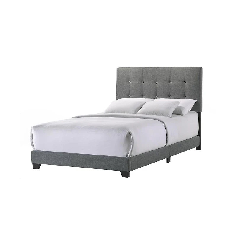 Intercon Addyson Full Uph Bed in Addyson Gunmetal Fabric