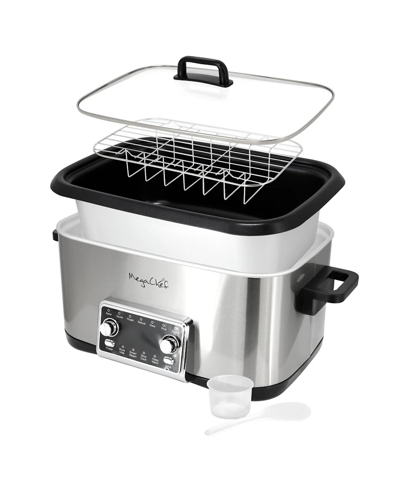 MegaChef 8 Quart 12-in-1 Deluxe Multi Cooker with Sous Vide and Multi-Functions