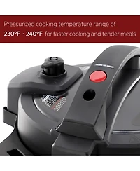 MegaChef 6 Quart 11-in-1 Electric Pressure Cooker, Multi-Cooker with Stainless Steel Crock
