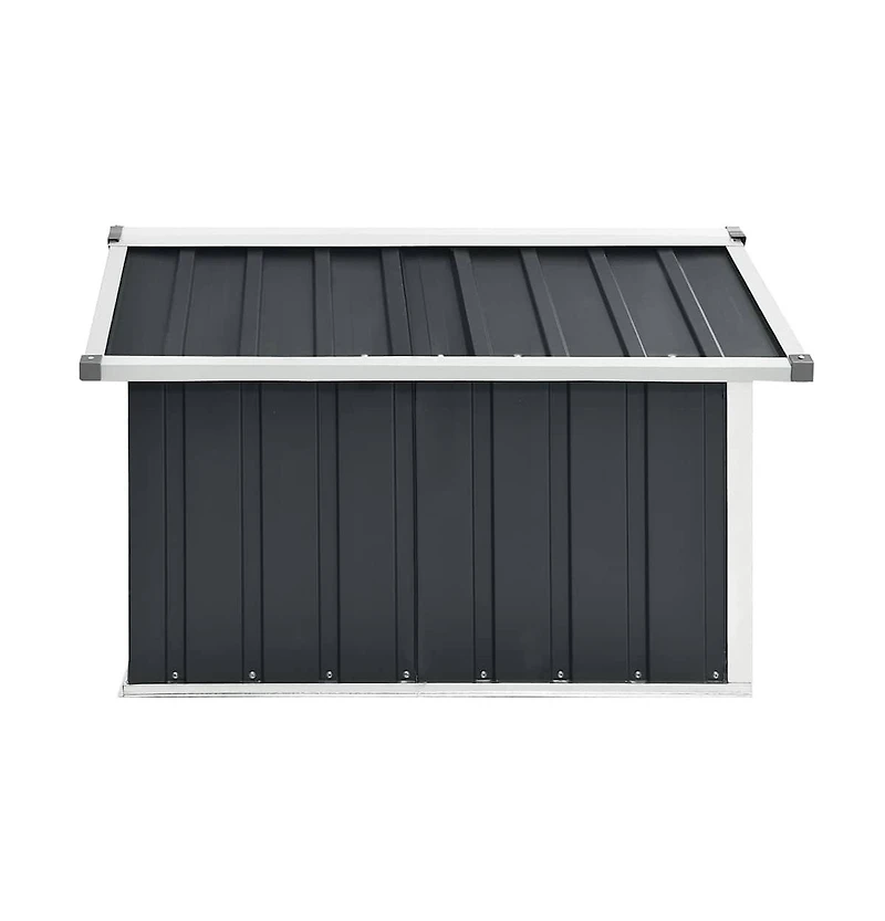 vidaXL Garden Shed Anthracite Galvanized steel Medium Durable