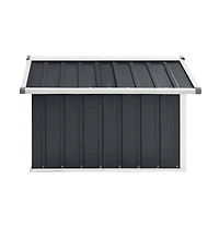 vidaXL Garden Shed Anthracite Galvanized steel Medium Durable